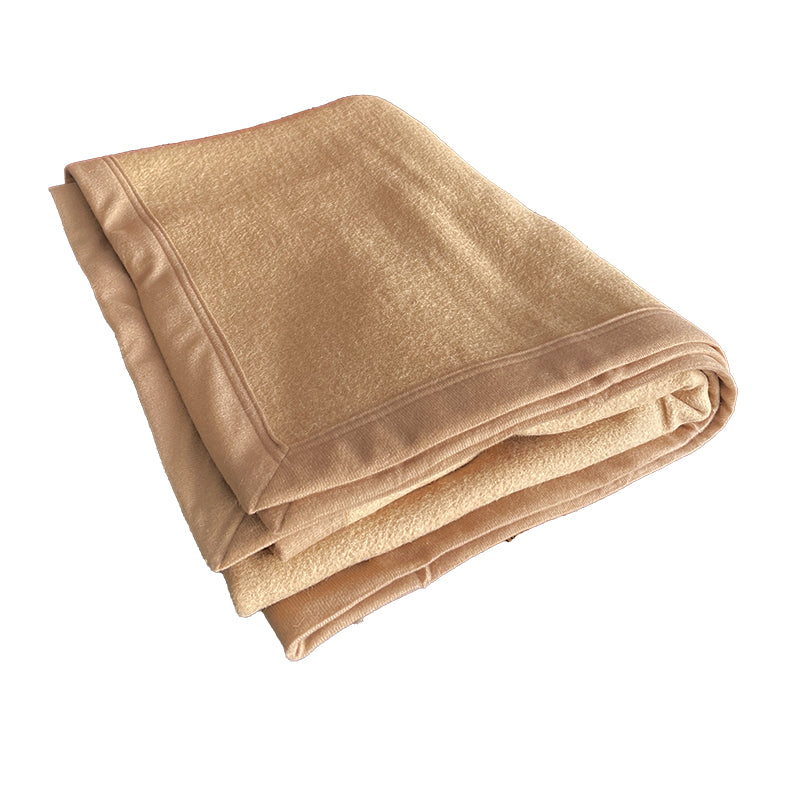 Frazada Lana 2 Plazas Camel