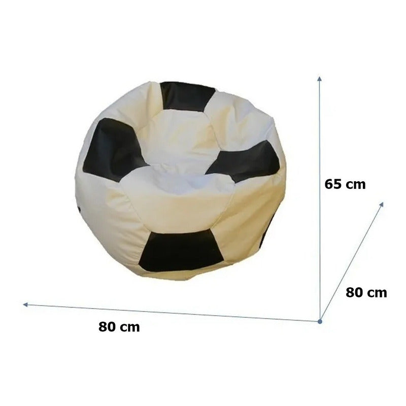 Puff Fútbol L - Textil Rehuce