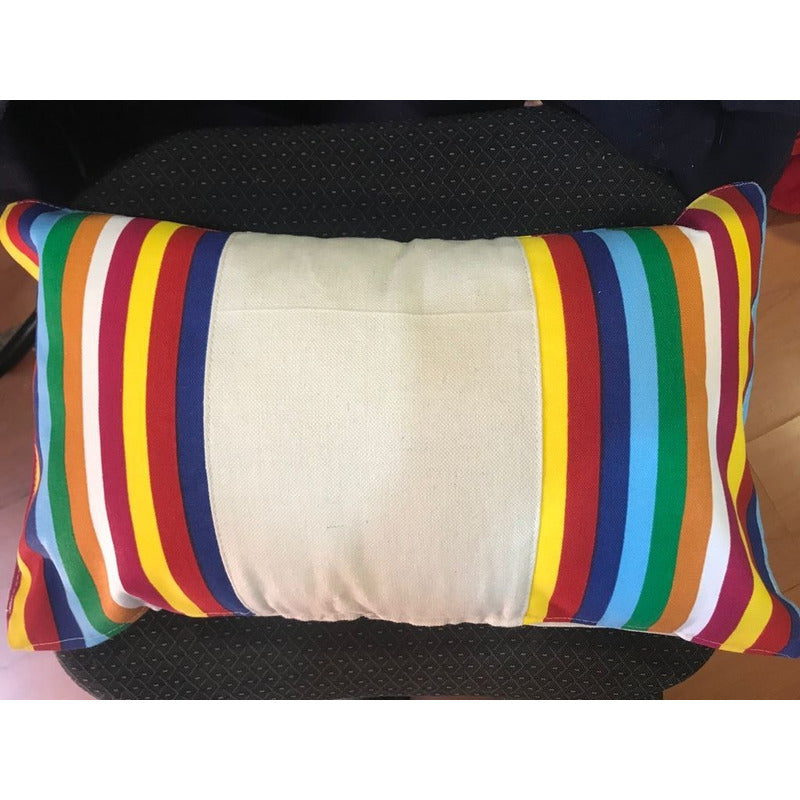 Cojin Rayado 50x30 Cm - Textil Rehuce