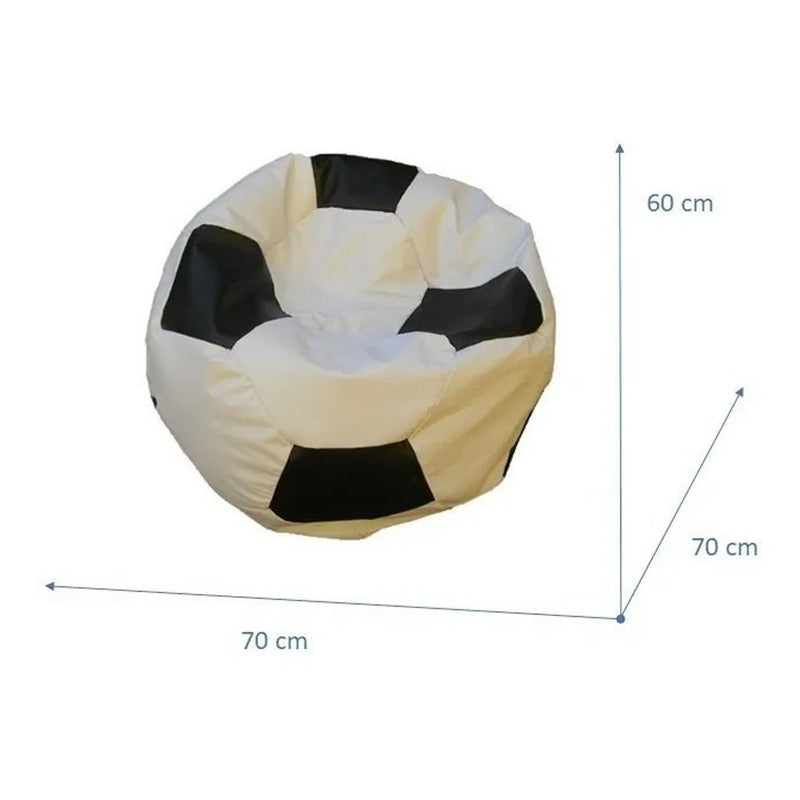Puff Fútbol M - Textil Rehuce