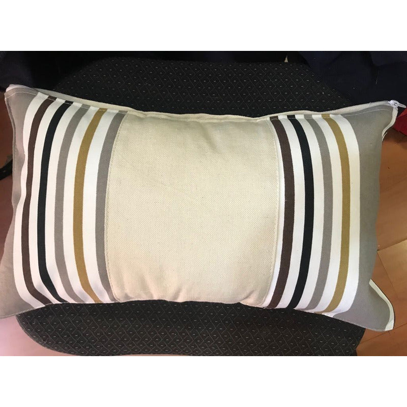 Cojin Rayado 50x30 Cm - Textil Rehuce