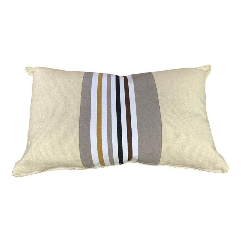 Cojin Rayado 50x30 Cm - Textil Rehuce