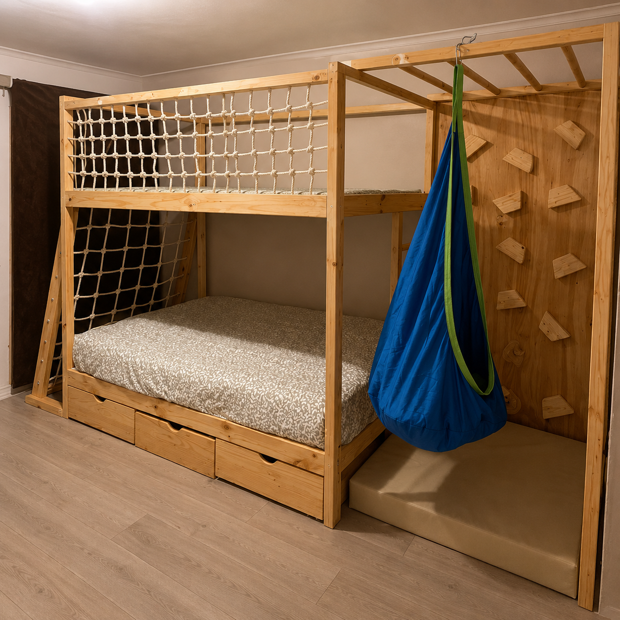 Cuna Montessori Multifuncional – Aventura y Descanso