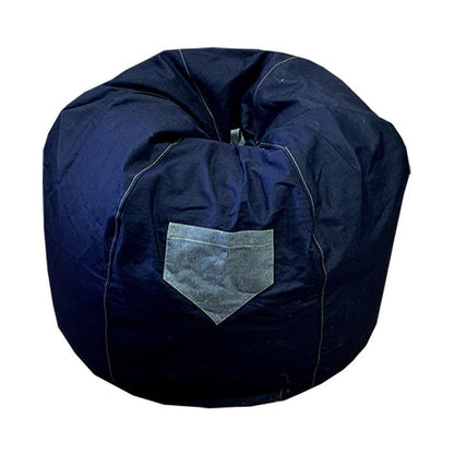 Puff Pera Jeans L - Textil Rehuce