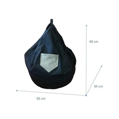 Puff Pera Jeans M - Textil Rehuce