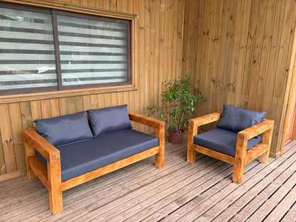 Juego De Terraza Madera 3 Personas