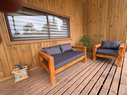 Juego De Terraza Madera 3 Personas