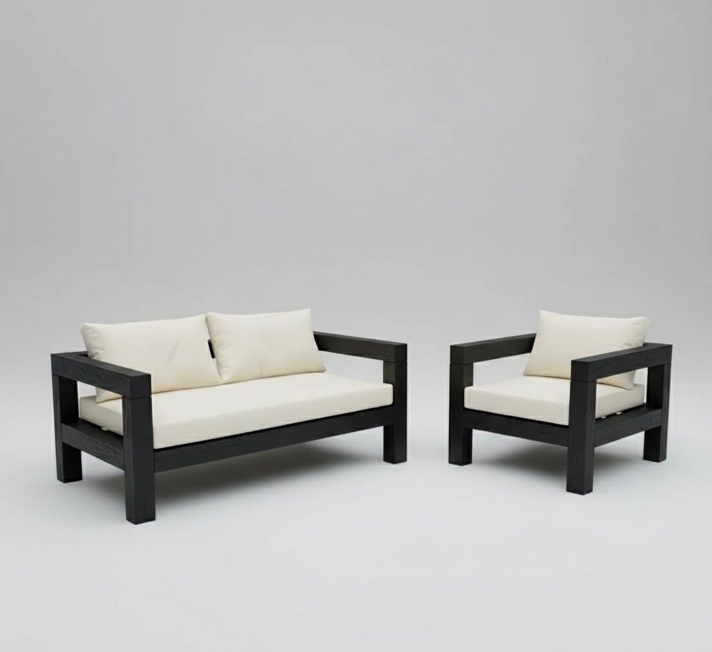 Juego De Terraza Madera 3 Personas