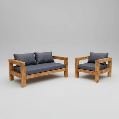 Juego De Terraza Madera 3 Personas