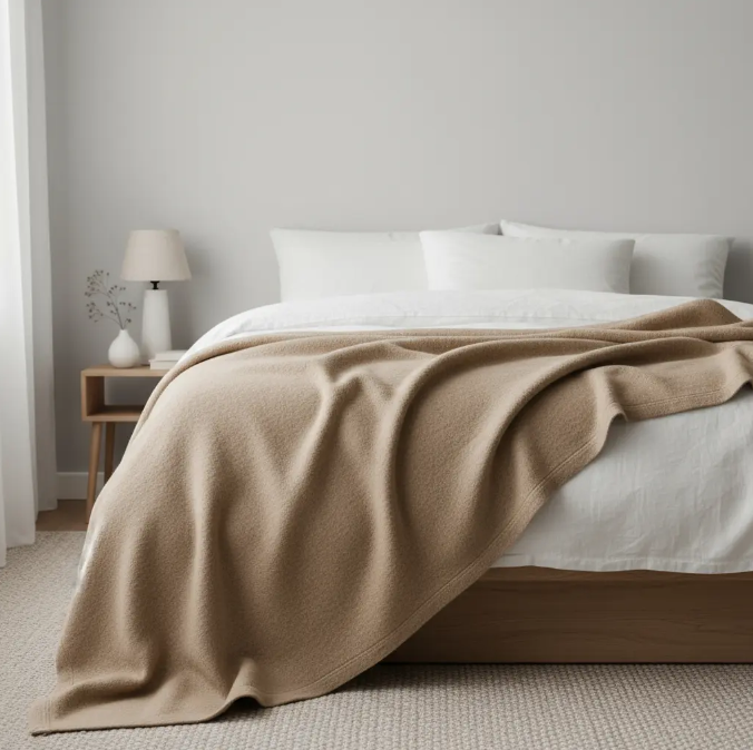 Frazada Lana Beige