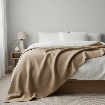 Frazada Lana Beige